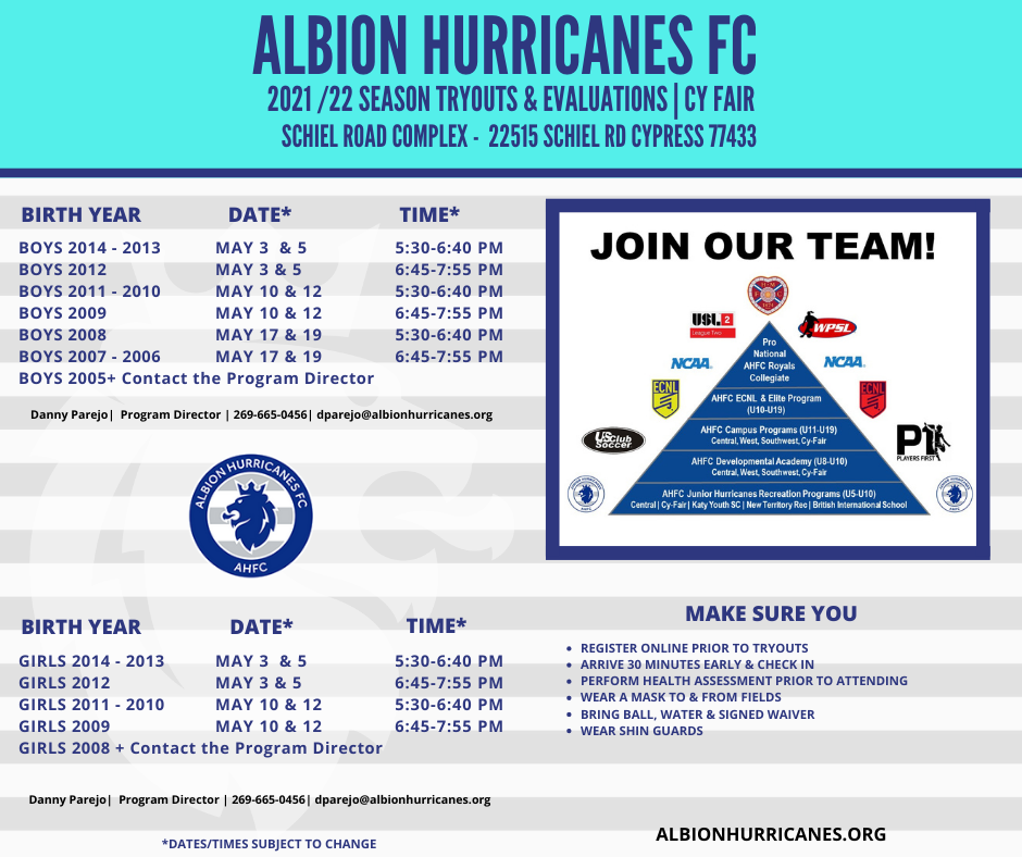 Albion Hurricanes FC Competitive Soccer